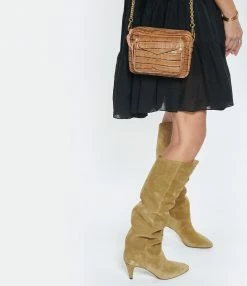 CLARIS VIROT Sac Charly Cuir Tabac -jerome dreyfuss shop unnamed file 711