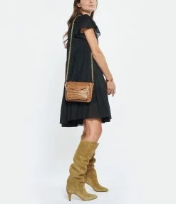 CLARIS VIROT Sac Charly Cuir Tabac -jerome dreyfuss shop unnamed file 712