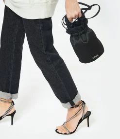 GANNI Sac Sceau Recyclé Noir -jerome dreyfuss shop unnamed file 723