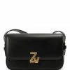 ZADIG & VOLTAIRE Sac ZV Initiale Le Mini Cuir Noir -jerome dreyfuss shop unnamed file 731