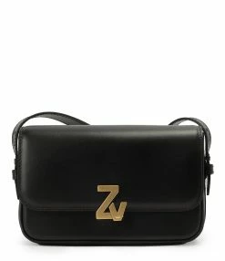 ZADIG & VOLTAIRE Sac ZV Initiale Le Mini Cuir Noir