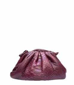 SISTA PARIS Sac Baby Uniq Cuir Souple Python Grenade