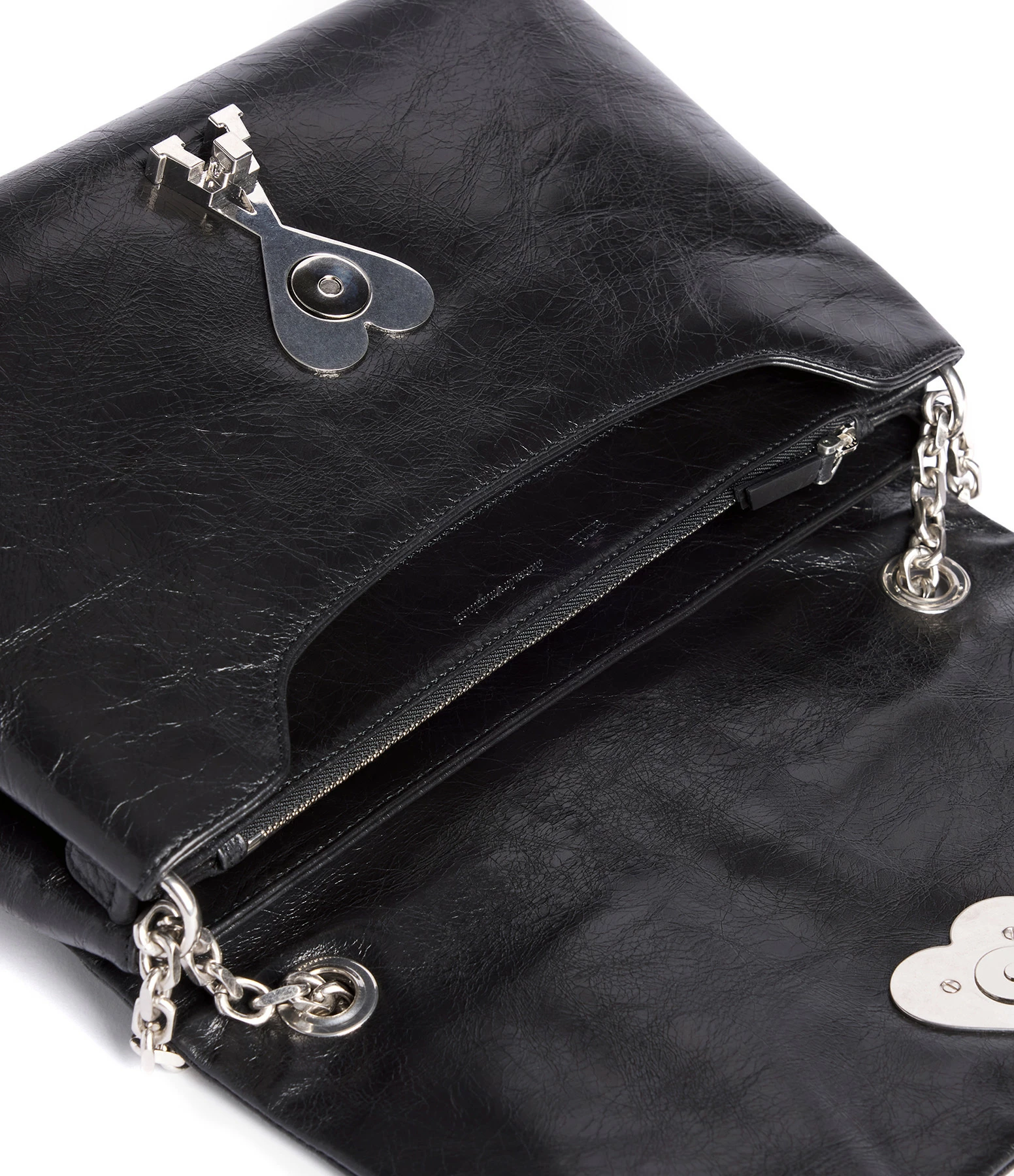 AMI PARIS Sac Voulez-Vous Cuir Noir 6 AMI PARIS Sac Voulez-Vous Cuir Noir – Image 4