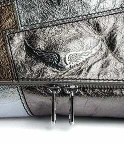 ZADIG & VOLTAIRE Sac Rocky Vintage Metal Patchwork Cuir Argenté 13 ZADIG & VOLTAIRE Sac Rocky Vintage Metal Patchwork Cuir Argenté -jerome dreyfuss shop unnamed file 766