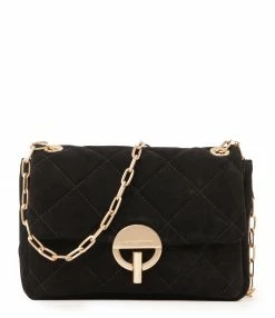 VANESSA BRUNO Sac Moon MM Cuir Suédé Noir