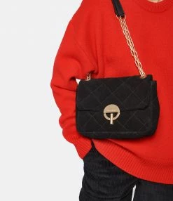 VANESSA BRUNO Sac Moon MM Cuir Suédé Noir -jerome dreyfuss shop unnamed file 786