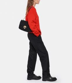 VANESSA BRUNO Sac Moon MM Cuir Suédé Noir -jerome dreyfuss shop unnamed file 787