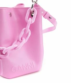 GANNI Sac Seau Cuir Recyclé Cyclamen 12 GANNI Sac Seau Cuir Recyclé Cyclamen -jerome dreyfuss shop unnamed file 798