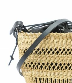 MUUN Panier Mini Minette Naturel Noir -jerome dreyfuss shop unnamed file 81