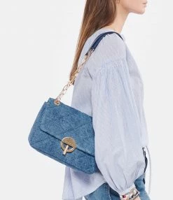 VANESSA BRUNO Sac Moon MM Lin Indigo -jerome dreyfuss shop unnamed file 812