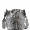 SISTA PARIS Sac Amber Cuir Python Gris