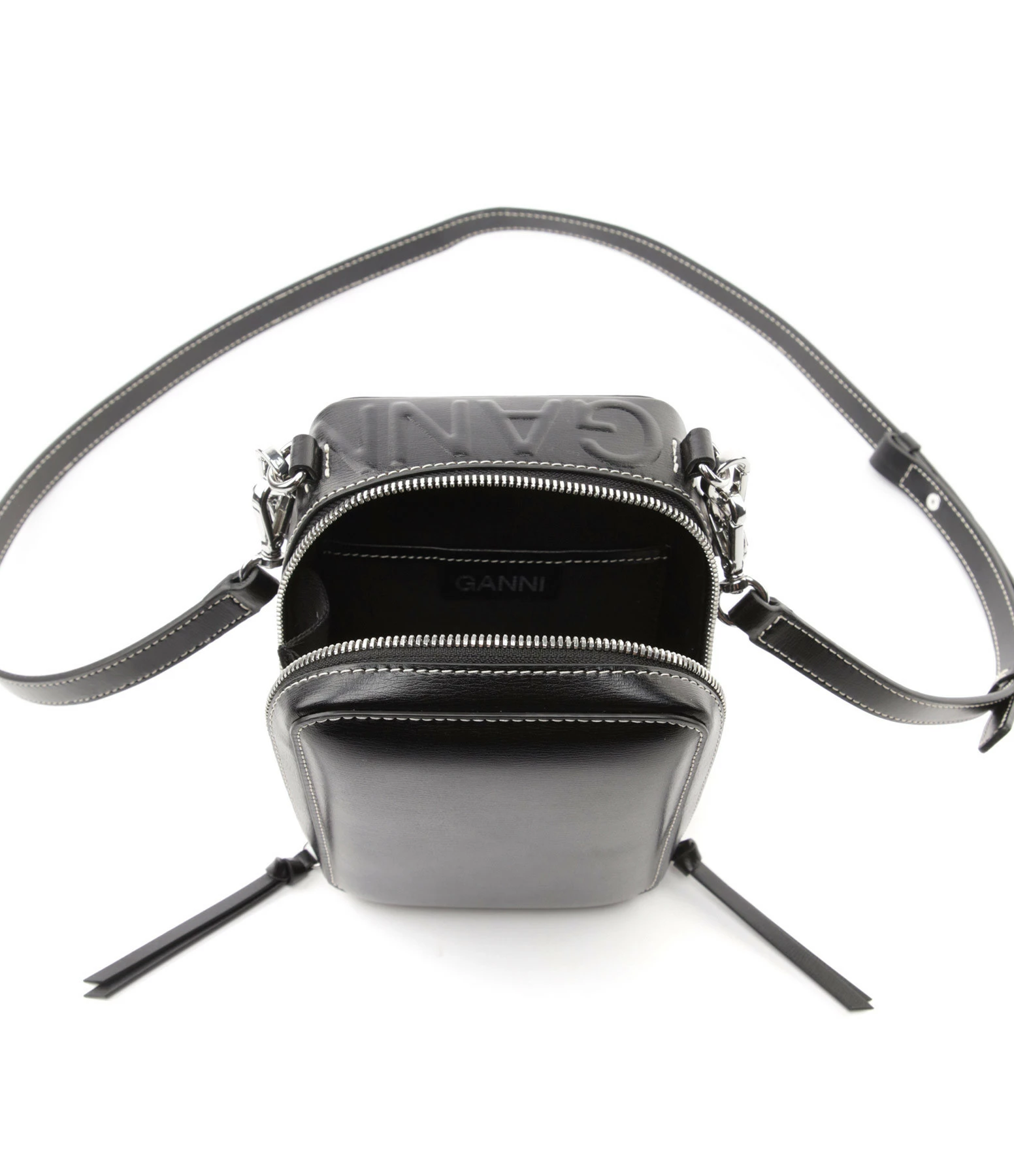 GANNI Sac Zip Noir 8 GANNI Sac Zip Noir – Image 6