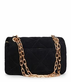 VANESSA BRUNO Sac Nano Moon Cuir Suédé Noir -jerome dreyfuss shop unnamed file 846