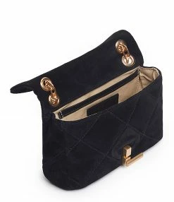 VANESSA BRUNO Sac Nano Moon Cuir Suédé Noir -jerome dreyfuss shop unnamed file 847