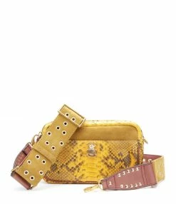 CLARIS VIROT Sac Lily Python Safran -jerome dreyfuss shop unnamed file 851