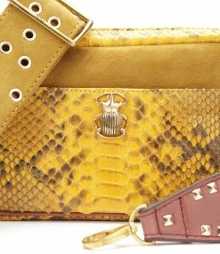 CLARIS VIROT Sac Lily Python Safran -jerome dreyfuss shop unnamed file 853