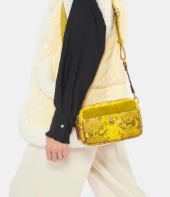 CLARIS VIROT Sac Lily Python Safran -jerome dreyfuss shop unnamed file 854