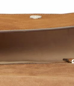 VANESSA BRUNO Sac Holly Besace Cuir Suédé Ambre -jerome dreyfuss shop unnamed file 858