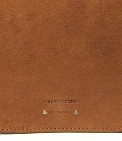 VANESSA BRUNO Sac Holly Besace Cuir Suédé Ambre -jerome dreyfuss shop unnamed file 859