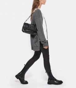 ZADIG & VOLTAIRE Sac Rockyssime Cuir Noir -jerome dreyfuss shop unnamed file 867
