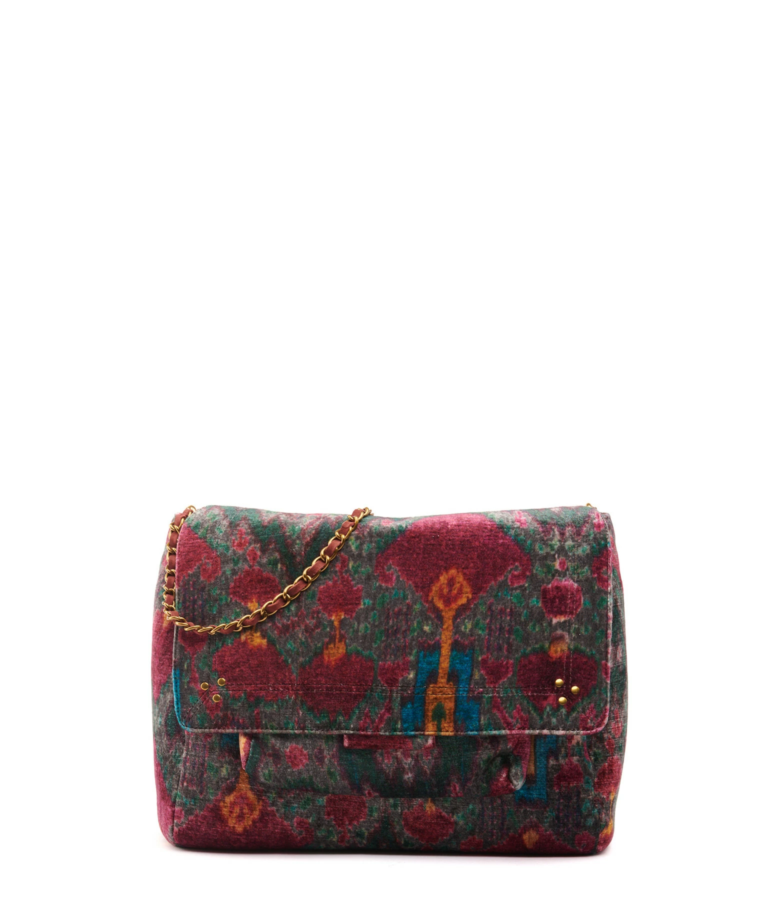 JEROME DREYFUSS Sac Lulu S Velours Imprimé Ikat, Capsule Velours 3 JEROME DREYFUSS Sac Lulu S Velours Imprimé Ikat, Capsule Velours