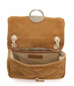 VANESSA BRUNO Sac Nano Moon Cuir Suédé Noisette -jerome dreyfuss shop unnamed file 882