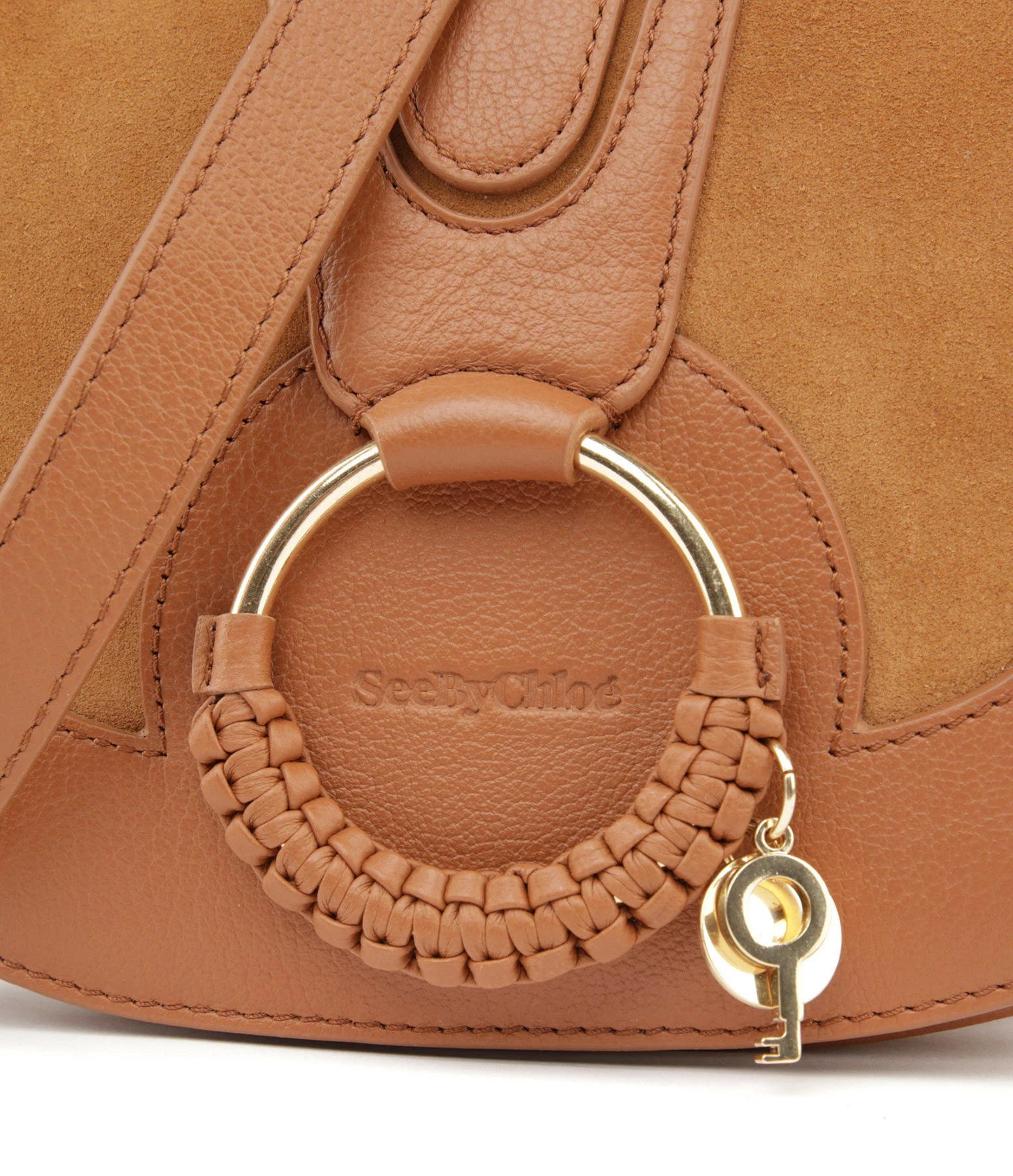 SEE BY CHLOE Sac Hana Double Cuir Caramel 6 SEE BY CHLOE Sac Hana Double Cuir Caramel – Image 4