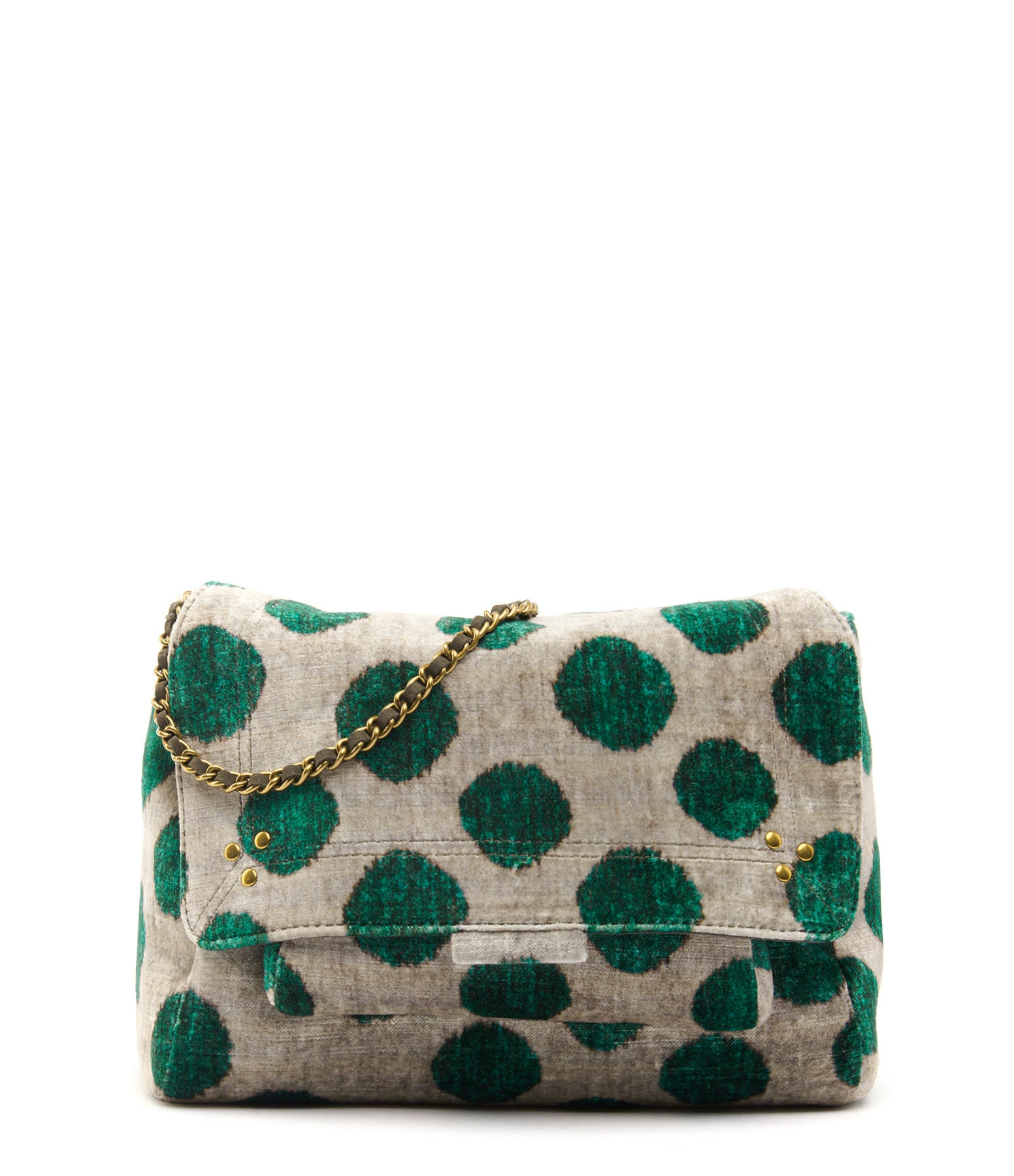 JEROME DREYFUSS Sac Lulu M Velours Imprimé Pois, Capsule Velours 3 JEROME DREYFUSS Sac Lulu M Velours Imprimé Pois, Capsule Velours
