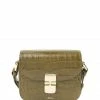 A.P.C. Sac Grace Mini Cuir Embossé Croco Olive -jerome dreyfuss shop unnamed file 910