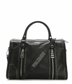 ZADIG & VOLTAIRE Sac Sunny Medium Cuir Grainé Noir