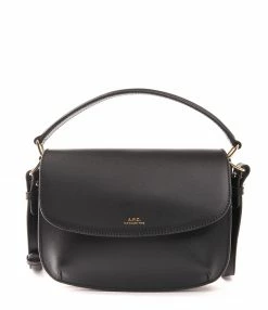 A.P.C. Sac Sarah Épaule Sangle Mini Cuir Noir