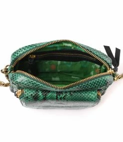 CLARIS VIROT Sac Charly Python Menthe -jerome dreyfuss shop unnamed file 957