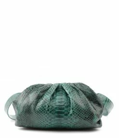 SISTA PARIS Sac Big Uniq Cuir Souple Python Vert
