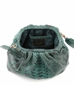 SISTA PARIS Sac Big Uniq Cuir Souple Python Vert -jerome dreyfuss shop unnamed file 963
