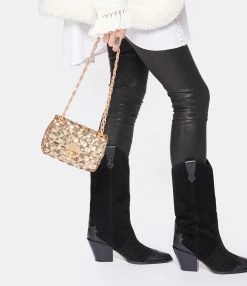 VANESSA BRUNO Sac Nano Moon Doré Pâle -jerome dreyfuss shop unnamed file 983