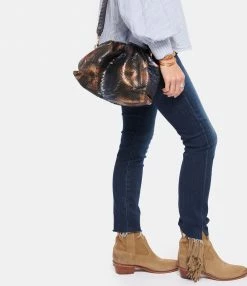 SISTA PARIS Sac Big Uniq Cuir Souple Python Butterfly Blue -jerome dreyfuss shop unnamed file 988