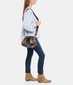 SISTA PARIS Sac Big Uniq Cuir Souple Python Butterfly Blue -jerome dreyfuss shop unnamed file 989