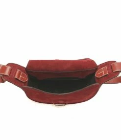 ISABEL MARANT Sac Botsy Cuir Suédé Rouge Foncé -jerome dreyfuss shop unnamed file 992