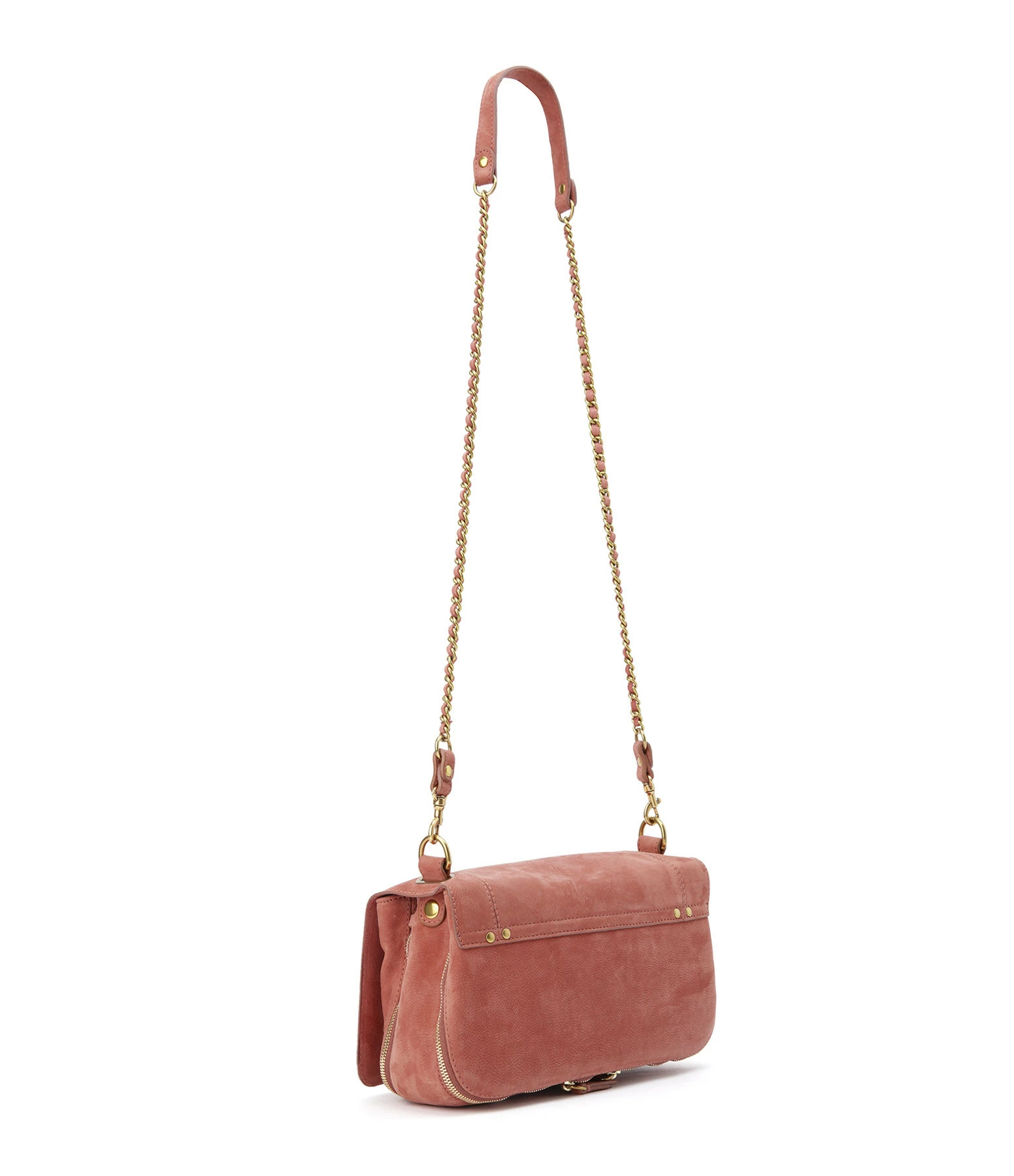 JEROME DREYFUSS Sac Bobi Cuir Suédé Bois De Rose 4 JEROME DREYFUSS Sac Bobi Cuir Suédé Bois De Rose – Image 2